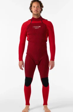 HommesHyperfreak Fire 4/3mm+ Back Zip Full Wetsuit| Noire
