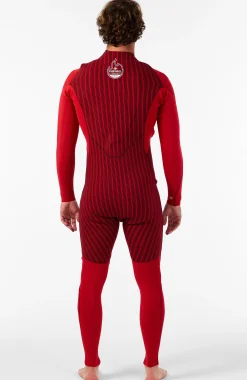 HommesHyperfreak Fire 4/3mm+ Back Zip Full Wetsuit| Noire