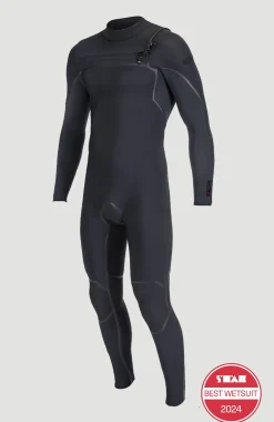 HommesHyperfreak Fire 3/2mm Chest Zip Full Wetsuit| Noire