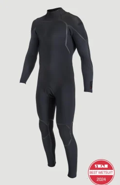 HommesHyperfreak Fire 3/2mm+ Back Zip Full Wetsuit| Noire