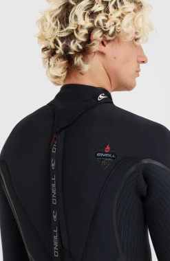 HommesHyperfreak Fire 4/3mm Back Zip Full Wetsuit| Noire