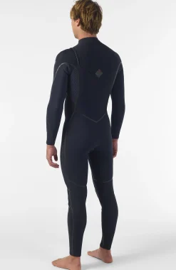 HommesHyperfreak Fire 5/4mm+ Chest Zip Full Wetsuit| Noire
