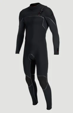 HommesHyperfreak Fire 5/4mm+ Chest Zip Full Wetsuit| Noire