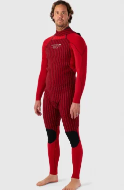 HommesHyperfreak Fire 5/4mm+ Back Zip Full Wetsuit| Noire