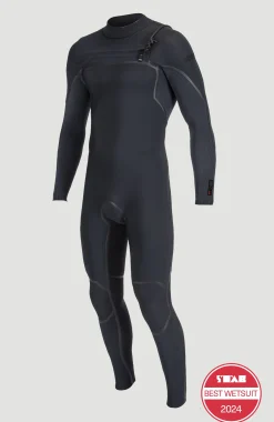 HommesHyperfreak Fire 5/4mm Chest Zip Full Wetsuit| Noire