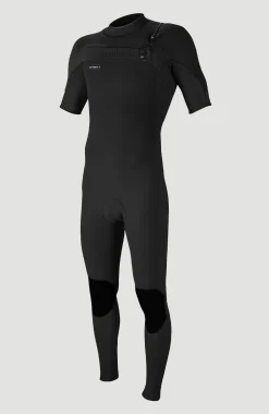 HommesHyperfreak 2mm Chest Zip Shortsleeve Full Wetsuit| Noire