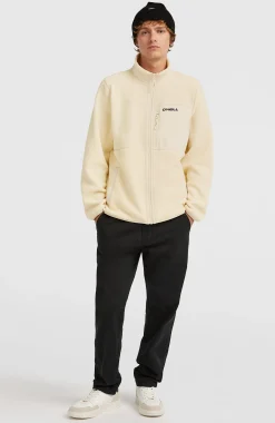 HommesPolaire à poils longs et zip intégral Must-Have| Beige