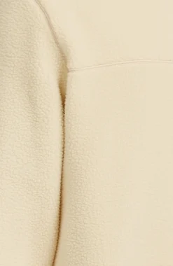 HommesPolaire à poils longs et zip intégral Must-Have| Beige