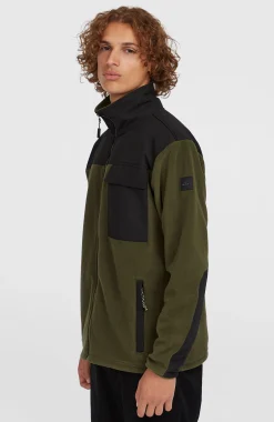 HommesPolaire Utility Polartec® 200 à zip intégral| Vert Mix