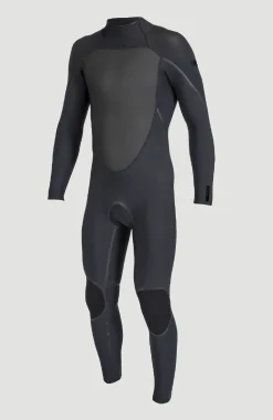 HommesPsycho Tech 5/4mm Back Zip Full Wetsuit| Noire