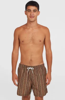 HommesShort de bain Cali Print 15''| Orange