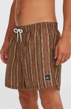HommesShort de bain Cali Print 15''| Orange