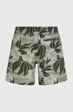 HommesShort de bain Cali Floral 16''| Vert