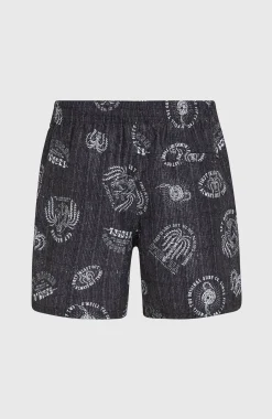 HommesShort de bain Cali Print 15''| Noire