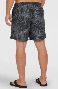 HommesShort de bain Cali Floral 16''| Noire