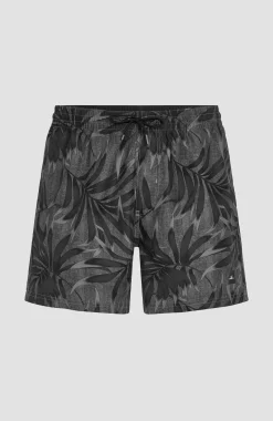 HommesShort de bain Cali Floral 16''| Noire