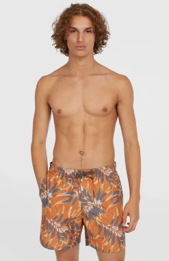 HommesShort de bain Cali Floral 16''| Orange