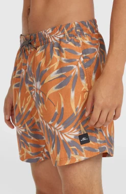 HommesShort de bain Cali Floral 16''| Orange