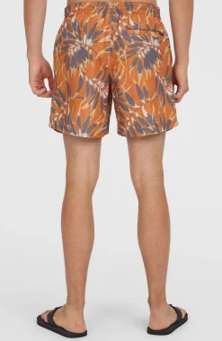 HommesShort de bain Cali Floral 16''| Orange
