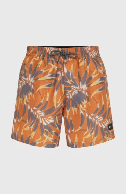 HommesShort de bain Cali Floral 16''| Orange