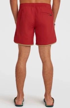 HommesShort de bain O'Riginals Scallop 16| Rouge