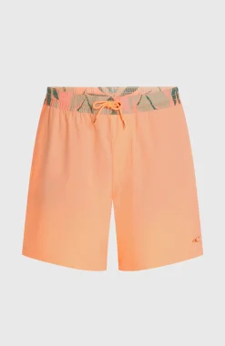 HommesShort de bain Pocket Print 16| Orange