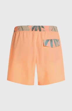 HommesShort de bain Pocket Print 16| Orange