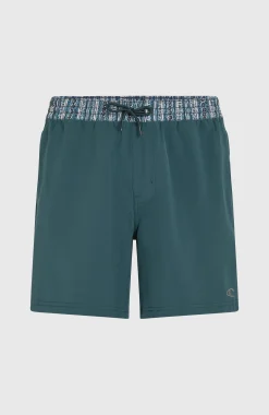 HommesShort de bain Pocket Print 16| Bleu