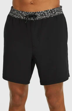 HommesShort de bain Pocket Print 16| Noire