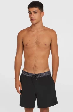 HommesShort de bain Pocket Print 16| Noire