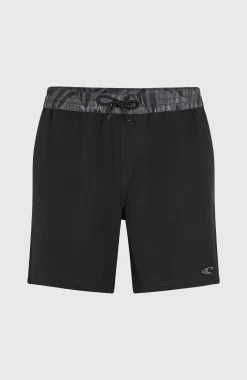 HommesShort de bain Pocket Print 16| Noire