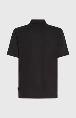 HommesSlub Polo Small Logo| Noire