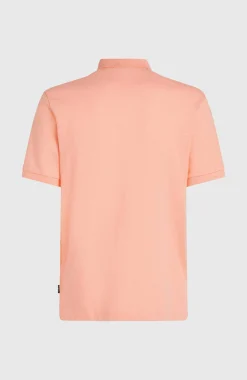 HommesSlub Polo Small Logo| Rose