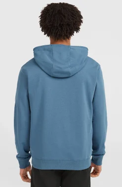 HommesSweat à capuche et zip intégral Small Logo| Bleu