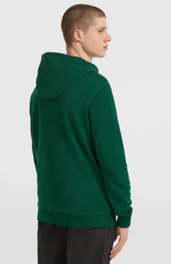 HommesSweat à capuche et zip intégral Small Logo| Vert