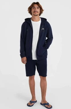 HommesSweat à capuche et zip intégral O'Neill Small Logo| Bleu
