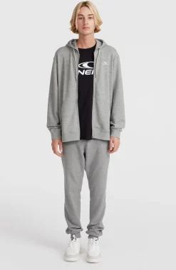 HommesSweat à capuche et zip intégral O'Neill Small Logo| Gris