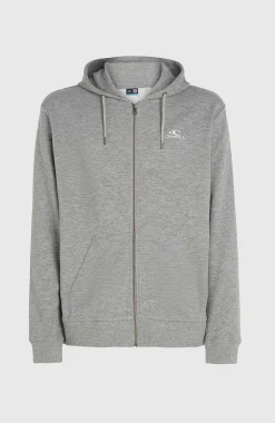 HommesSweat à capuche et zip intégral O'Neill Small Logo| Gris