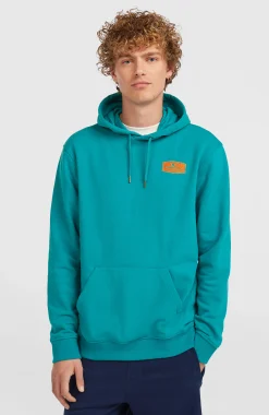 HommesSweat à capuche Graphic| Bleu