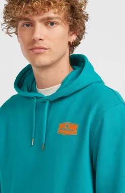 HommesSweat à capuche Graphic| Bleu