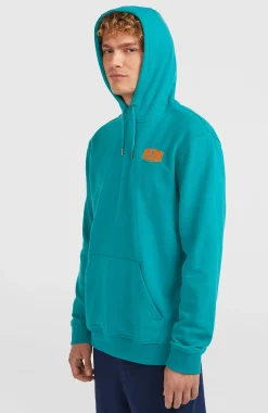 HommesSweat à capuche Graphic| Bleu
