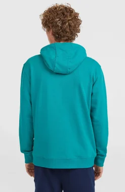 HommesSweat à capuche Graphic| Bleu