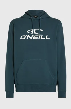 HommesSweat à capuche Logo| Bleu