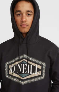 HommesSweat à capuche O'Neill Front Print| Noire