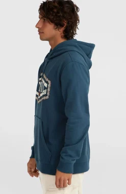 HommesSweat à capuche O'Neill Front Print| Bleu