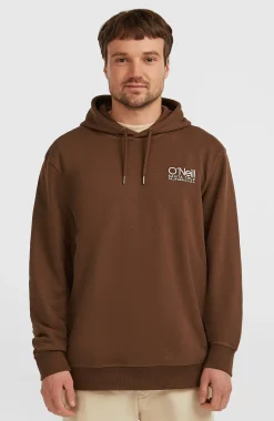 HommesSweat à capuche Original Cali Logo| Brun