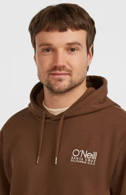 HommesSweat à capuche Original Cali Logo| Brun