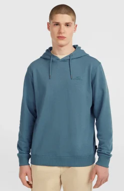 HommesSweat à capuche Small Logo| Bleu