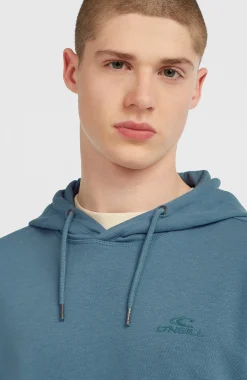HommesSweat à capuche Small Logo| Bleu