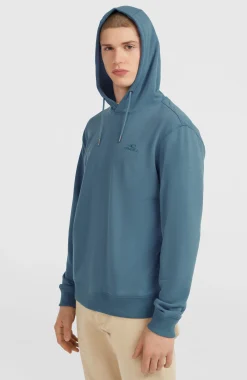 HommesSweat à capuche Small Logo| Bleu